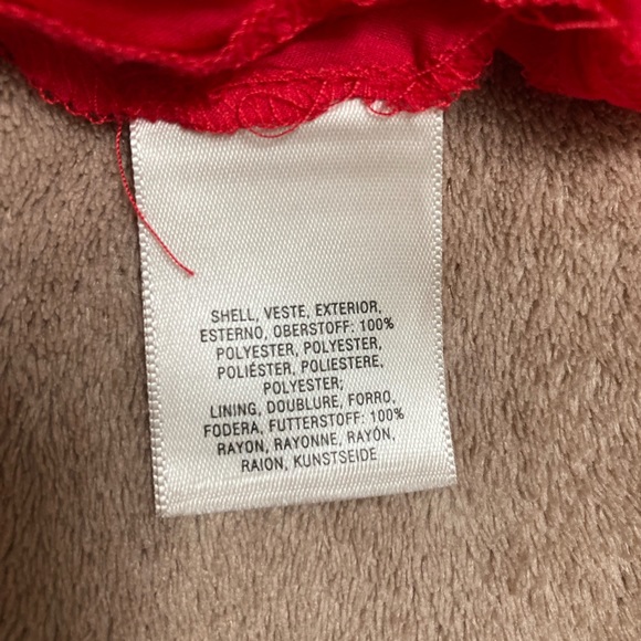 Anthropologie Meadow Rue Minetta tiered dress - size US 0P red colour - Picture 8 of 10